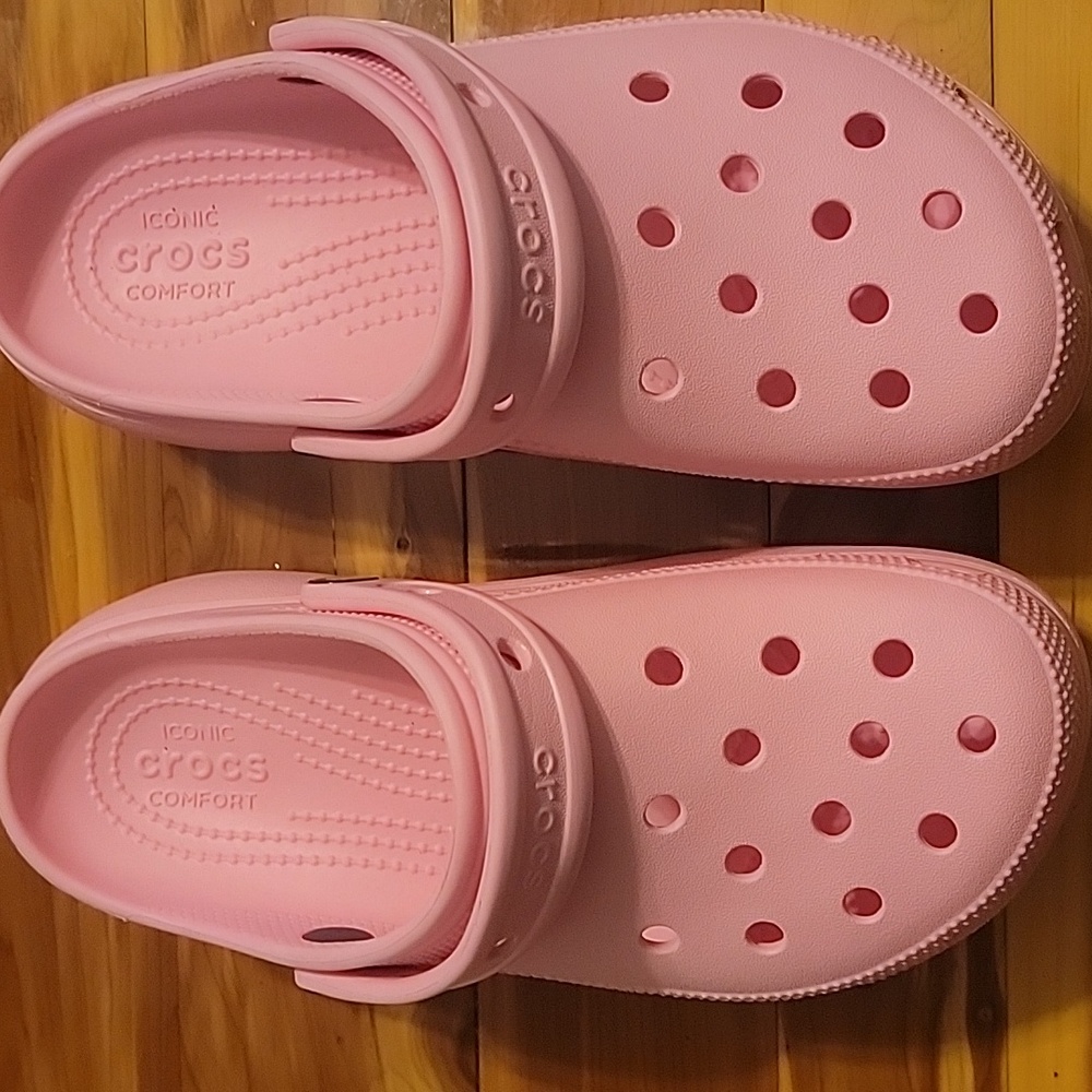 CROCS Platform Taffy Pink Sandals W7/M5